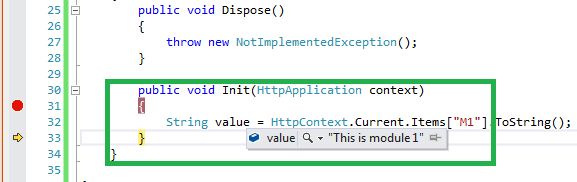 Pass information from one HttpModule to another HttpModule